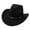 Black, variant on YIWULA Kids Cowboy Hat for Girls Boys Western Cowgirl Hat with Buckle Belt Unisex Wide Brim Hat Dress Up Western Style Party(Black,One Size)