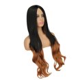 thumbnail image 4 of Peluca larga y rizada de moda brillante natural suave para mujer peluca larga y rizada para fiestas de cosplay marrón, 4 of 12