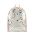 thumbnail image 7 of Eastsport Unisex Childrens Clear Backpack with Pencil Case 2-Piece Set Pink Flower Print, 7 of 7