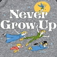thumbnail image 3 of Disney - Peter Pan - Never Grow Up - Fly Away - Toddler And Youth Raglan Graphic T-Shirt, 3 of 5