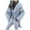 Gray, variant on XFLWAM Fuzzy Cardigans for Women Open Front Long Jackets Soft Fleece Warm Coats Solid Color Hooded Overcoats with Pockets