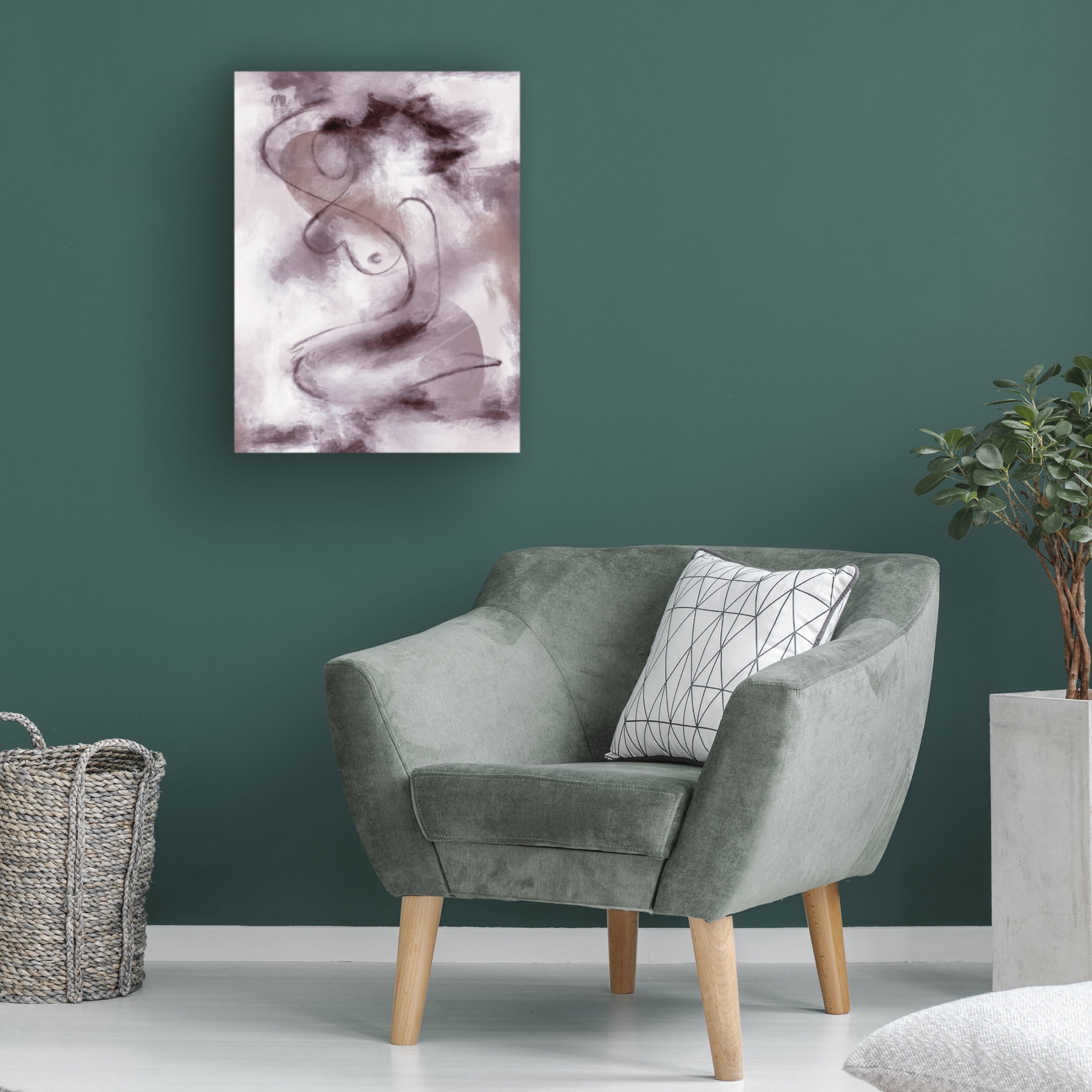 Trademark Fine Art Pictufy Studio II WOMAN FIGURATIVE ABSTRACT Canvas Wall Art