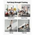 thumbnail image 3 of KFFKFF Power Cage Squat Rack, Home Gym Power Rack with Adjustable Height & Width, 550LBS Strength Training Workout Equipment, 3 of 9