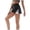 Glisme Black331, variant on Casual Shorts For Women Fashion Patchwork Casual Loose Pocket Elastic Waist Shorts Black Trousers Flexible Fit