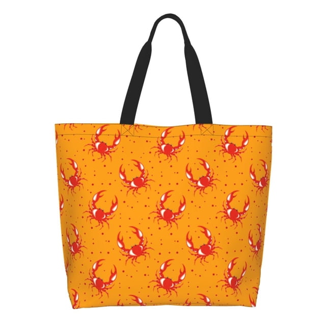 Easygdp Red Crab Bolsas Tote para Mujer, Bolsos de Hombro para Viaje, Bolsos de Mano de Gran Capacidad para Compras y Trabajo