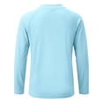 thumbnail image 7 of Ticikt Kids UPF 50+ Rash Guard Long Sleeve Swim Shirt Sun Protection Beach Top for Boys,Light Blue1, 7 of 7