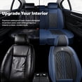 thumbnail image 4 of Car Seat Covers，Front and Rear, Fits Hyundai Venue 2021, Black & Blue 5 Pieces, 4 of 10