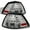 Chrome Housing, variant on AKKON - For 08-09 Pontiac G8 GT GXP Sport Sedan Rear Black Bezel LED Tail Lights Brake Lamps Replacement Pair