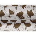 thumbnail image 4 of oneOone Velvet Brown Fabric Florals Sewing Craft Projects Fabric Prints By Yard 58 Inch Wide, 4 of 4
