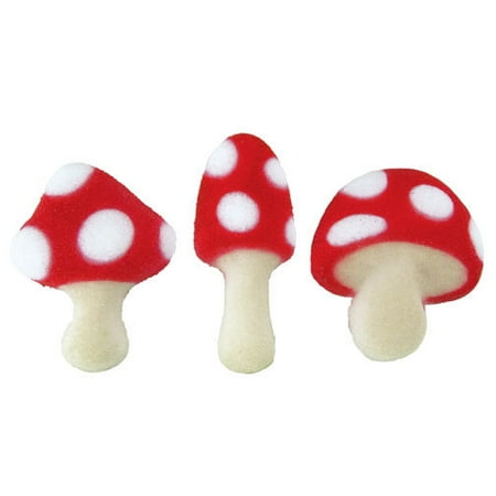 Toad Stool Assortment Mushrooms Sugar Decorations Toppers