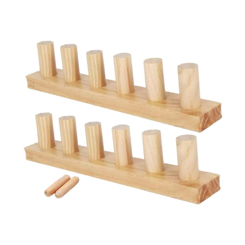Wxqbjtam 2-Piece Wooden Weaving Loom, Modular, Expandable, Handcrafted, Durable, Suitable 2Pcs