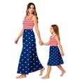 thumbnail image 5 of Mommy and Me Matching Outfits Stars And Stripes 4th of July Dress Sleeveless Crewneck Sundress Patriotic Dresses for Women Girls, 5 of 6