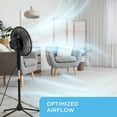 thumbnail image 2 of Airtek Oscillating Fan, Adjustable-Height Pedestal Fan with Wide Area Oscillation, 16”, 2 of 11