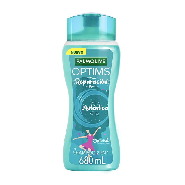 Shampoo Palmolive Optims Reparación Auténtica Fórmula con Vital Keratina 680 ml