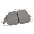 thumbnail image 5 of Heated Chair Cushion Grey Foldable Adjustable Temperature USB Powered Portable Warm Chair Pad for Fishing Stadium, 5 of 5