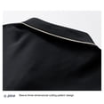 thumbnail image 6 of KeShDi Summer Linen Tshirt Mens Shirts Polo Shirt Men's Summer Casual Short Sleeve Top Solid Color T-shirt Half Sleeve Short Sleeve Collar Top/Shirt Black 4X, 6 of 8
