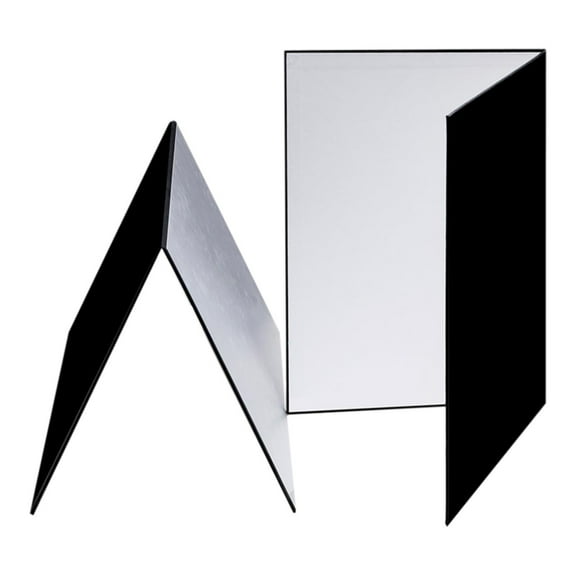 Kokiya 2 Pieces 3 in 1 Light Reflectors Foldable Photography Cardboards for Jewelry A4