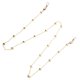 thumbnail image 3 of Cadena De Gafas, Cadenas De Gafas De Sol De Mufla De Boca Dorada Portátil Para Fiesta ANGGREK Eyeglass Chain, 3 of 8