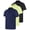 Set 2, variant on Real Essentials 3 Pack: Mens Short Sleeve Dry-Fit Collared Polo Shirt With Pocket - Active Casual (Available Big & Tall)