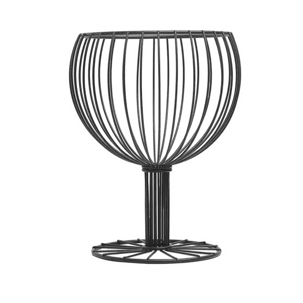 Light Luxury Wrought Iron HighFoot Fruit Plate Home Plate Display