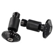 Ana Brand New Bar Ends Replacement Slider 22mm 2Pcs 7/8\\\\\\\\\\\\\\\ Aluminum Glue Black Grips Cap Handlebar