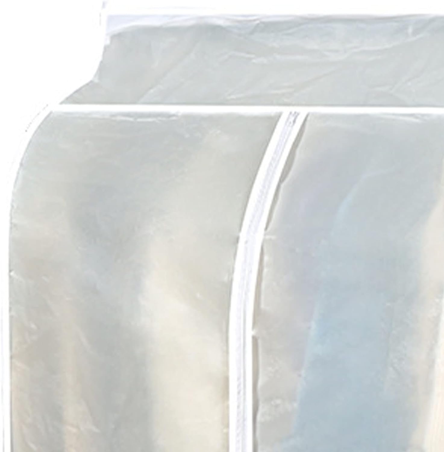 ZHAAGRJ Long Garment Bags for Hanging Clothes Storage, Clear Moth Proof Suits Covers Gussetes for Closet Storage Travel, Plastic Protector for Dress Gowns, Coats, Suit, Down Jacket CJA#12006