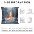 thumbnail image 5 of Creowell Pillow Covers Christmas Xmas Tree Throw Pillows, Winter Happy New Year Snowy Woods Outdoor Pillowcase Cushion Case Decor for Home Sofa Couch Bed White, 5 of 5