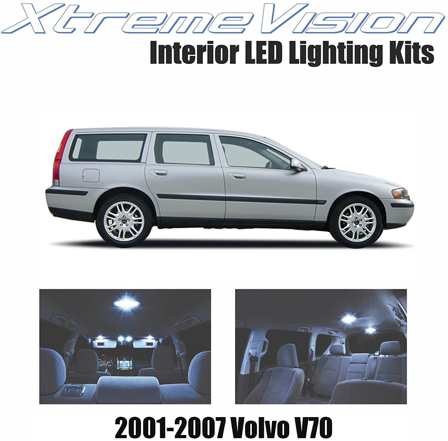 XtremeVision Interior for Volvo V70 2001-2007 14 Pieces Cool Interior LED Kit + Tool - Walmart.com