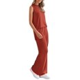thumbnail image 4 of Conjunto de Chándal PRETTYGARDEN 2 Piezas para Mujer Rojo Ladrillo Talla M, 4 of 8