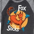 thumbnail image 3 of Dr. Seuss - Fox In Socks Jumping  - Toddler & Youth Girls Raglan Graphic T-Shirt, 3 of 7