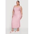 thumbnail image 2 of Women's Plus Size Textured Knit V-Neck Cami Dress, 2 of 3