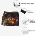thumbnail image 3 of Kdxio Men's Boxer Briefs with Vintage Floral Skull Print - Comfortable and Breathable Underwear for Everyday Wear, 3 of 5