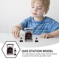 thumbnail image 4 of 1 Set of Simulation Gas Station Model Miniature Roadblocks Models Gas Station Toy, 4 of 4