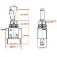 thumbnail image 3 of Beisidaer 1pcs On/Off Toggle Switch ASW-07D LED Light diaphanous Cover 12V/24V 20A, 3 of 8