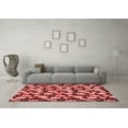 thumbnail image 3 of Ahgly Company Indoor Rectangle Abstract Red Modern Area Rugs, 2' x 4', 3 of 4