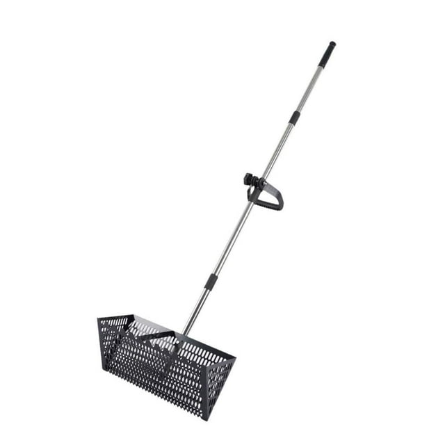 Sand Sift Rake Pusta de mano desmontable Cattadora de alimentos fácil para el mar de arena para la jardinería Aflojamiento del suelo Negro