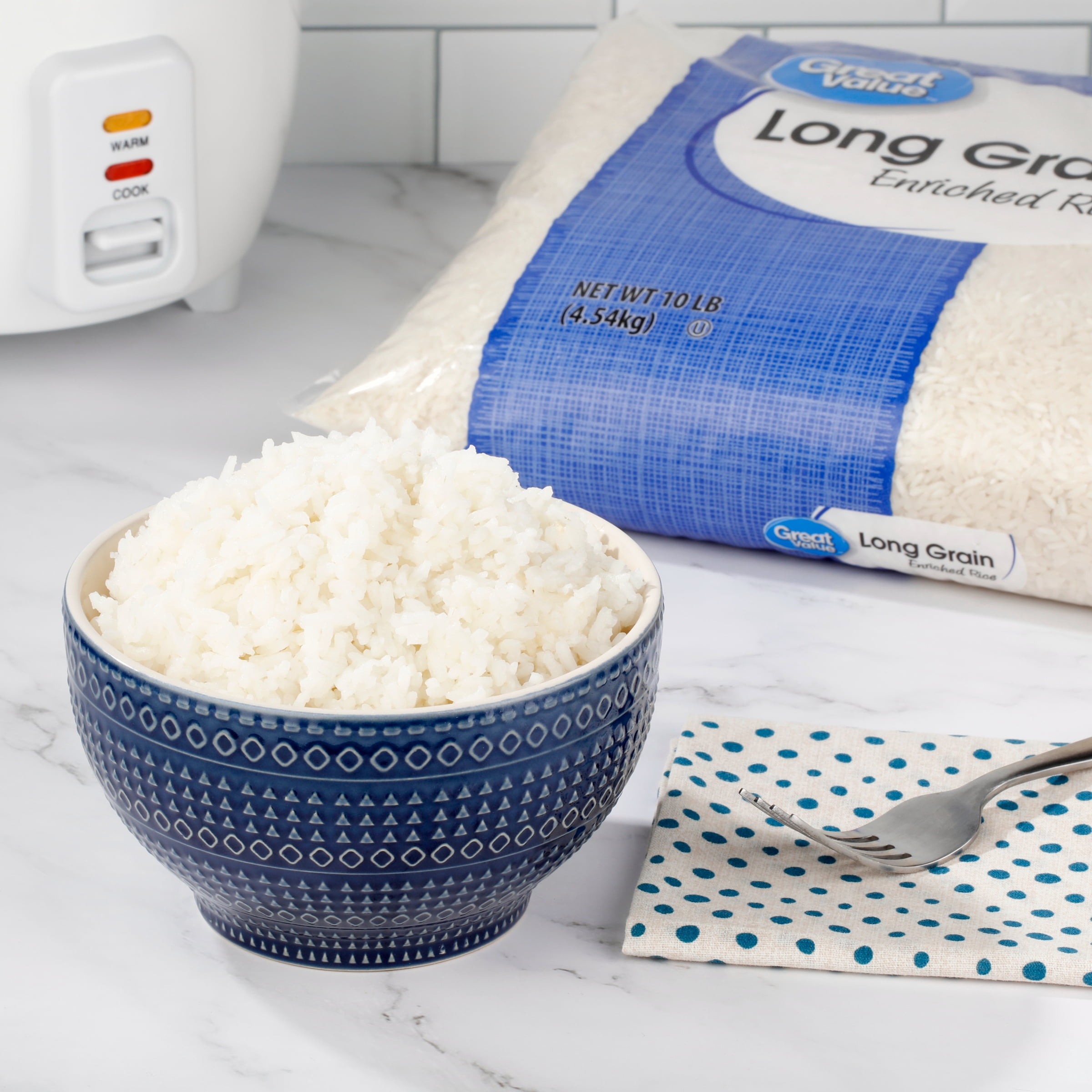Great Value Long Grain Enriched Rice, 10 lb