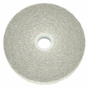 6 in Deburring Convolute Wheel, 1 in W, 1 in Arbor Hole, Medium Aluminum Oxide, each