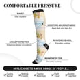 thumbnail image 3 of Lsque Corgi In The Shower Cap Bathing Pattern Sport Compression Socks for Men & Women 15-20 mmHg Knee High Nurse Pregnant Running Medical and Travel Athletic, 3 of 6