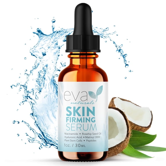 Sérum reafirmante para la piel Eva Naturals con niacinamida y ácido hialurónico