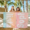 thumbnail image 1 of Lofaris Retro Line Personalized Name Beach Towel Pool Towel, 1 of 4