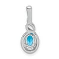 thumbnail image 4 of Sterling Silver Rhodium-plated Swiss Blue Topaz & Diam. Pendant QBPD18DEC, 4 of 4