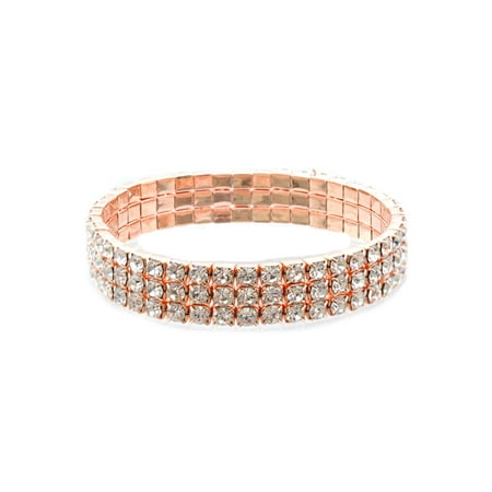 - Wedding Bracelet Rose Gold Plating Stretch Bracelet