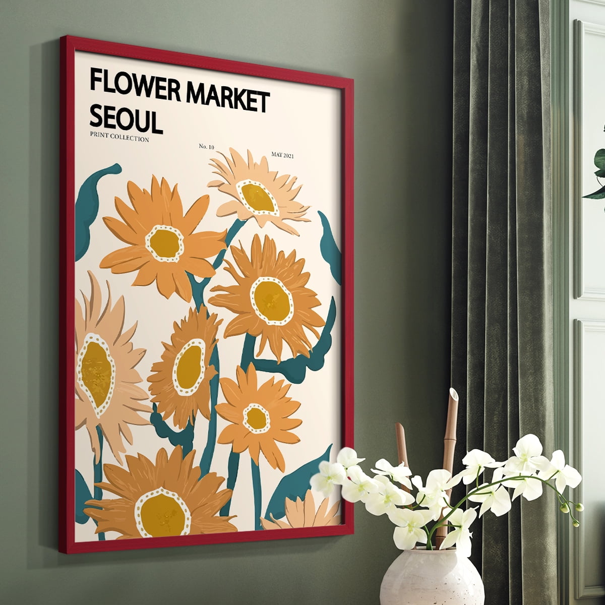 Matisse II Framed Print - Solid Wood in Single Picture Frame Solid Wood 2 Framed Print