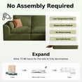 thumbnail image 4 of DILORA 108'' Boneless Cloud couches for Livingroom,Sectional L-Shape Couch With Ottoman,3 Seater Convertible Modular Soft sofa,Green, 4 of 9