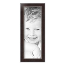 ArtToFrames 6" x 17" Dark Mahogany Silver Picture Frame, 6x17 inch Multi Wood Poster Frame (WOM-5024),  Pack