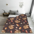 thumbnail image 4 of Ramen and Sushi Blanket 50''''x40'''' Ramen Decor Just a Girl Who Loves Japanese Food Blanket Fleece Ramen Lover Gifts Soft Cozy Flannel for Couch Sofa All Season for Adults Kids Poster Decoration, 4 of 6