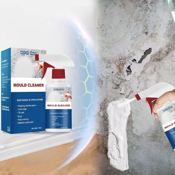 Mildew Cleaner Foam, Rich Foam Stain Remover, Household Mildew Removal Spray for Kitchen & Bathroom