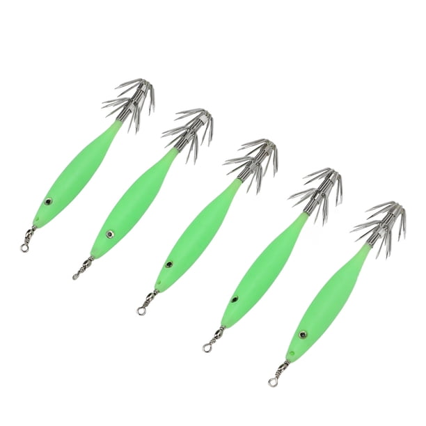 Señuelo de sepia, 5 piezas, 8 cm, señuelo de pesca luminoso, señuelo de pesca, funcionalidad de alta precisión