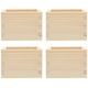 thumbnail image 4 of Caja de sake cuadrada de estilo japonés, 4 unidades, creativa caja de madera para sushi, para el hogar y el restaurante, organizador de vasos de sake reutilizables, vajilla tradicional japonesa., 4 of 7